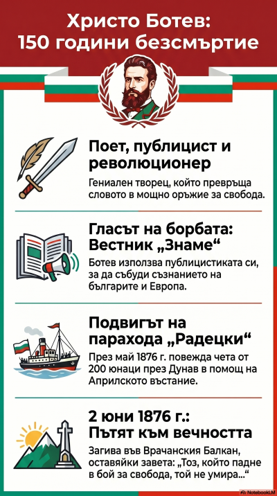 Денят на Ботев - урок в VI клас 1
